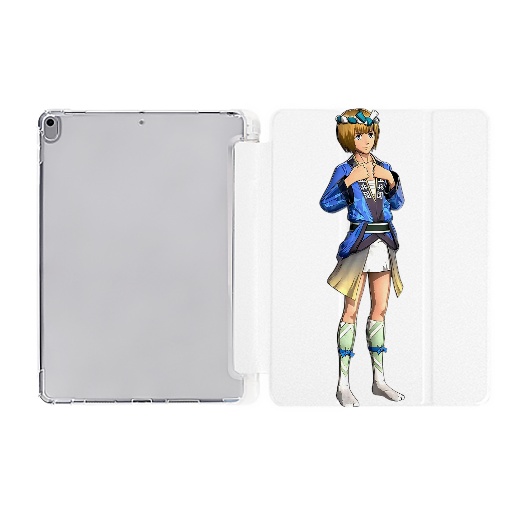 （画像用） 進撃の巨人 アルミン·アルレルト Attack on Titan Armin Arlert IPad ケース ペン収納付き 三つ折りスタンド PUレザー×シリコン 対応機種9.5/10.5/10.9インチ